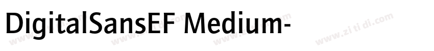 DigitalSansEF Medium字体转换